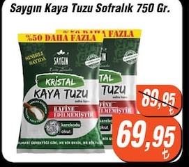 Kristal Kaya Tuzu Sofralık 750 Gr