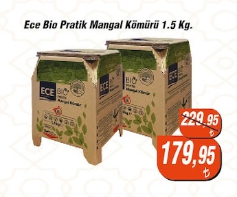 Ece Bio Pratik Mangal Kömürü 1.5 Kg.