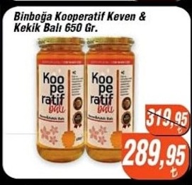 Binboğa Kooperatif Keven & Kekik Balı 650 Gr.