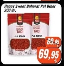 Happy Sweet Baharat Pul Biber 200 Gr.