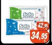 Solo Bebek Bakım Mendili 3X20 Adet