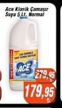 Ace Klasik Çamaşır Suyu 5 Lt Normal