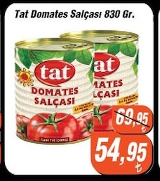 Tat Domates Salçası 830 Gr.