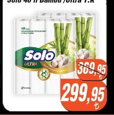 Solo 40'Lı Bambu Ultra Tuvalet Kağıdı 1.K