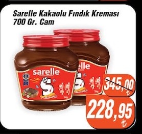 Sarelle Kakaolu Fındık Kreması 700 Gr Cam
