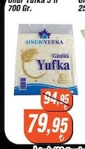 Onur Yufka Günlük Yufka 700 Gr.