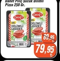 Danet Piliç Sucuk Dilimli Pizza 250 Gr.