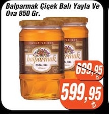 Balparmak Çiçek Balı Yayla Ve Ova 850 Gr.