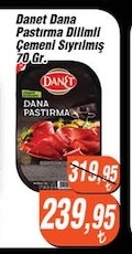 Danet Dana Pastırma Dilimli Çemeni Sıyrılmış 70 Gr.