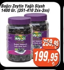 Bağcı Zeytinyağlı Siyah 1400 Gr