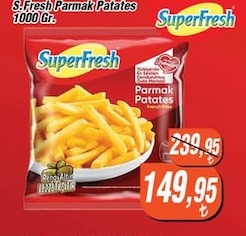 Superfresh Parmak Patates 1000 Gr