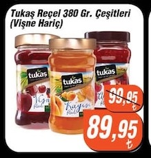 Tukaş Reçel 380 Gr. Çeşitleri
