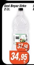 Sosi Beyaz Sirke 2 Lt.