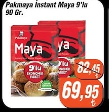 Pakmaya Instant Maya 9'Lu 90 Gr
