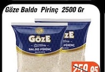 Göze Baldo Pirinç 2500 Gr
