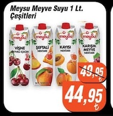 Meysu Meyve Suyu 1 Lt. Çeşitleri