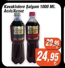 Kavaklıdere Şalgam 1000 Ml Acılı/Acısız