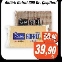 Aktürk Gofret 300 Gr Çeşitleri