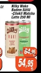 Nilky Wake Badem Sütlü Çilekli Matcha Latte 250 Ml