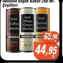 Obsesso Soğuk Kahve 250 Ml Çeşitleri