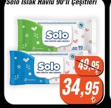 Solo Islak Havlu 90'Lı Çeşitleri