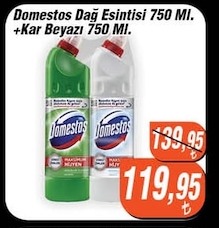 Domestos Dağ Esintisi 750 Ml.+Kar Beyazı 750 Ml.