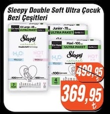 Sleepy Double Soft Ultra Çocuk Bezi