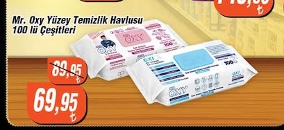 Mr. Oxy Yüzey Temizlik Havlusu 100 Lü Çeşitleri