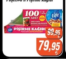 Life Buzdolabı Poşeti Ve Pişirme Kağıdı 100 Adet