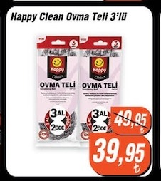 Happy Clean Ovma Teli 3'Lü