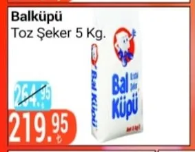 Balküpü Toz Şeker 5 Kg.