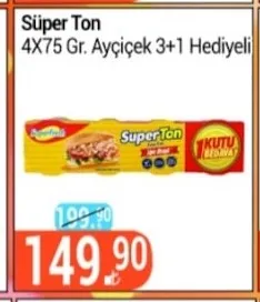 Süper Ton 4X75 Gr. Ayçiçek 3+1 Hediyeli