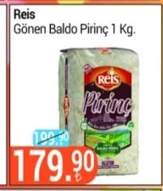 Reis Gönen Baldo Pirinç 1 Kg.