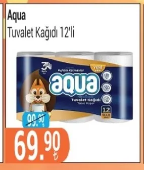 Aqua Tuvalet Kağıdı 12'Li