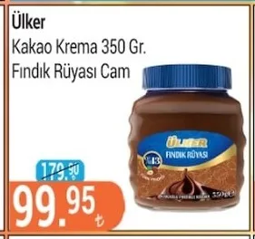 Ülker Kakao Krema 350 Gr. Fındık Rüyası Cam