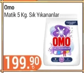 Omo Matik 5 Kg. Sık Yıkananlar