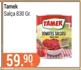 Tamek Salça 830 Gr.