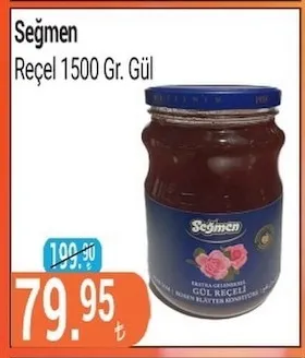 Seğmen Reçel 1500 Gr. Gül
