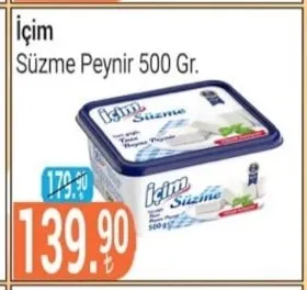 Içim Süzme Peynir 500 Gr