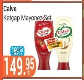 Calve Ketçap Mayonez Set