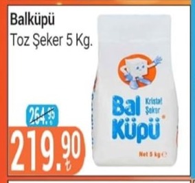 Balküpü Toz Şeker 5 Kg