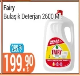 Fairy Bulaşık Deterjan 2600 Ml