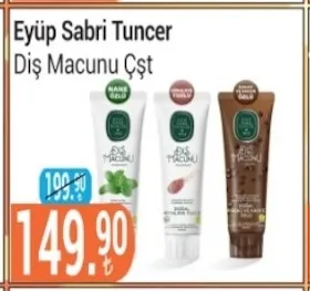 Eyüp Sabri Tuncer Diş Macunu Çşt