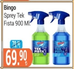 Bingo Sprey Tek Fısta 900 Ml