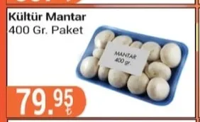 Kültür Mantar 400 Gr Paket