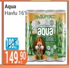 Aqua Havlu 16'Lı