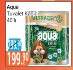 Aqua Tuvalet Kağıdı 40'Lı