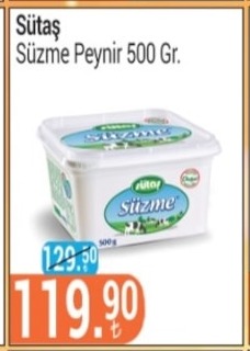 Sütaş Süzme Peynir 500 Gr.