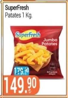Superfresh Patates 1 Kg.