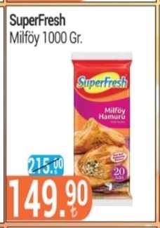 Superfresh Milföy 1000 Gr.